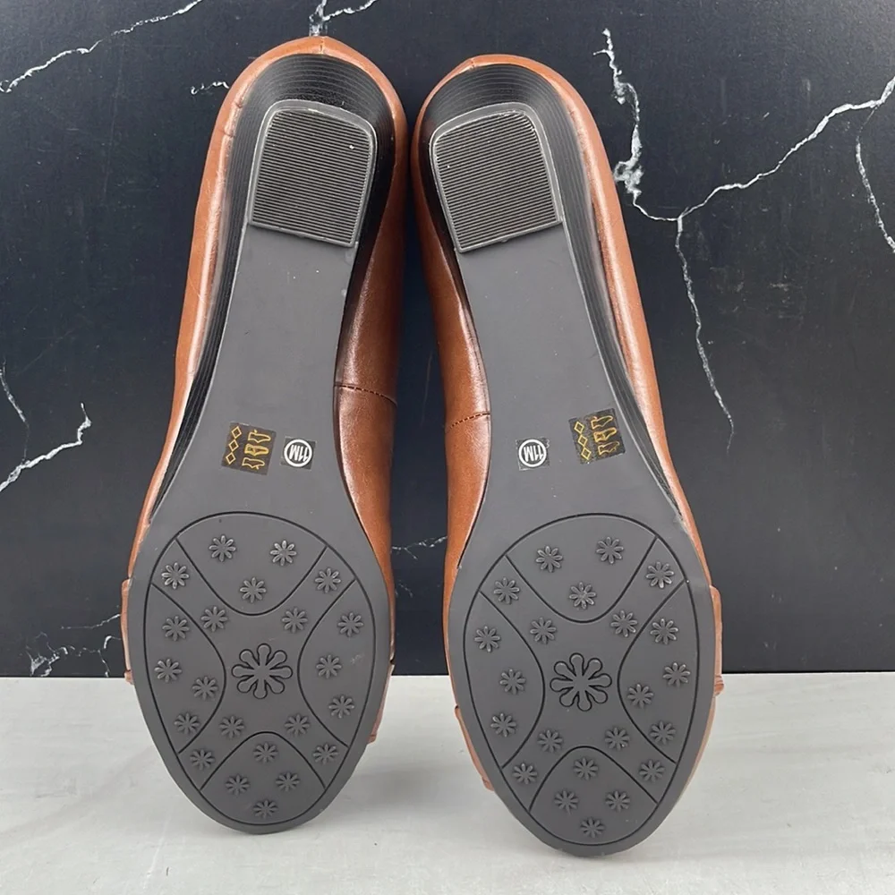 Dirty Laundry Brown Wedge Flats